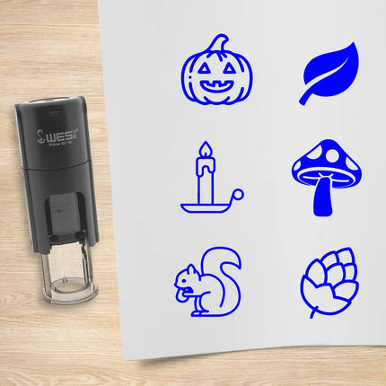 Kit de 6 tampons encreurs automne