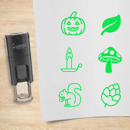 Kit de 6 tampons encreurs automne