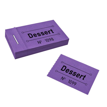 Carnet de ticket dessert - 50 tickets