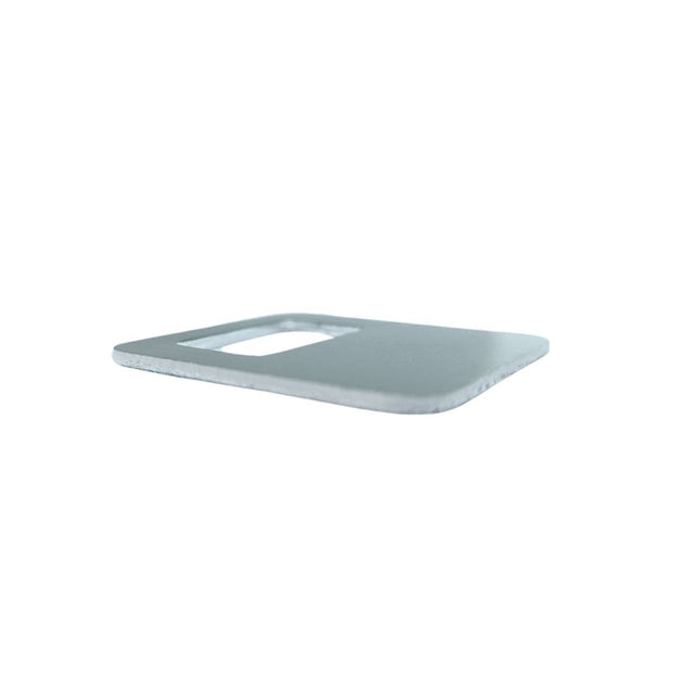 Jeton vestiaire numéroté en aluminium argenté 35 x 35 personnalisé - par pièce