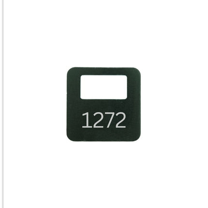 Jeton vestiaire numéroté en aluminium 35 x 35 mm personnalisé - par pièce