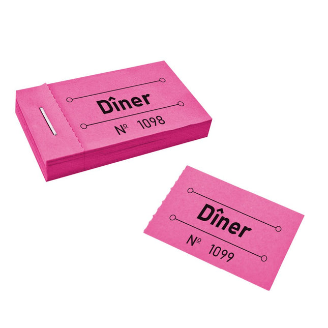 Carnet de tickets dîner - 50 tickets