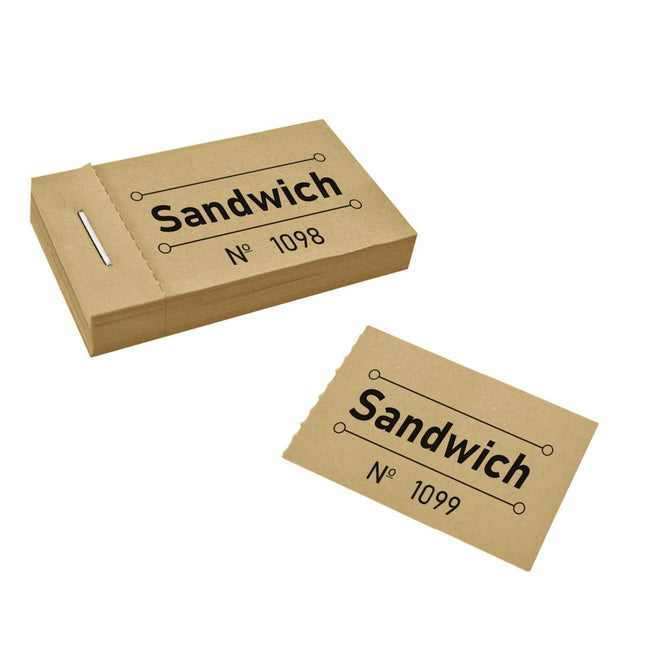 Carnet de tickets sandwich - 50 tickets