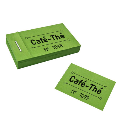 Carnet de tickets café-thé - 50 tickets