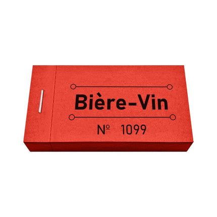 Carnet de tickets bière-vin - 50 tickets