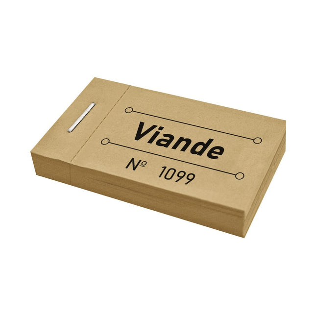 Carnet de tickets viande - 50 tickets
