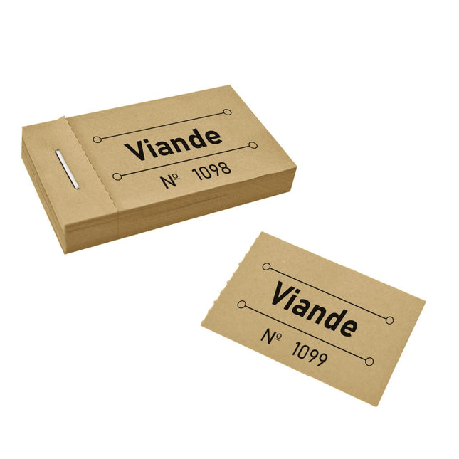Carnet de tickets viande - 50 tickets