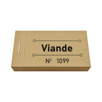 Carnet de tickets viande - 50 tickets