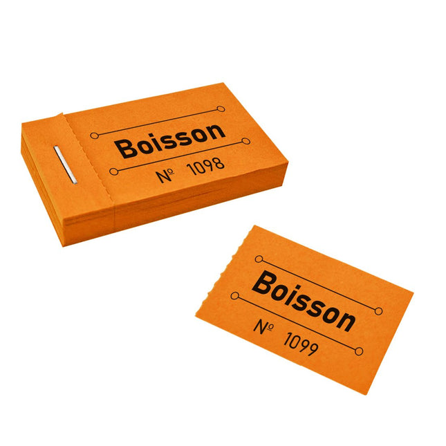 Carnet de tickets boisson - 50 tickets