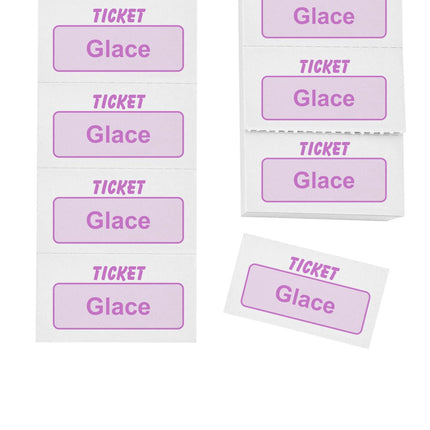 Carnet de tickets glace - 1000 tickets