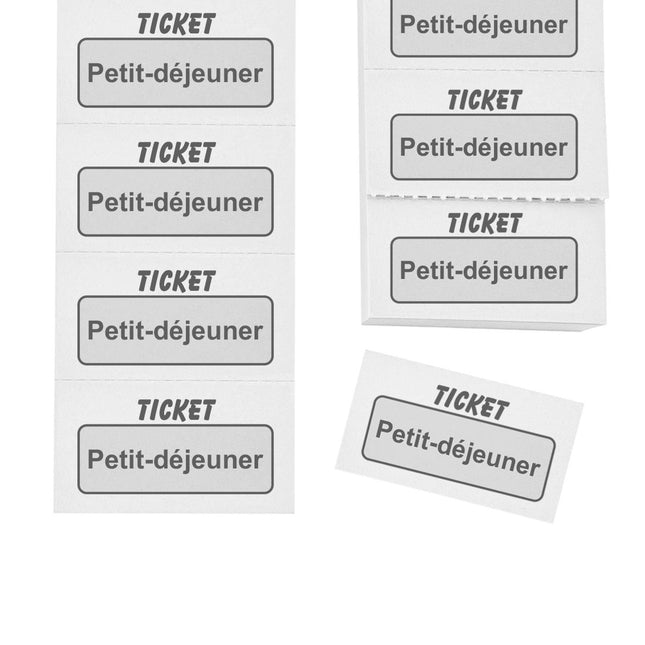 Carnet de tickets petit-déjeuner - 1000 tickets