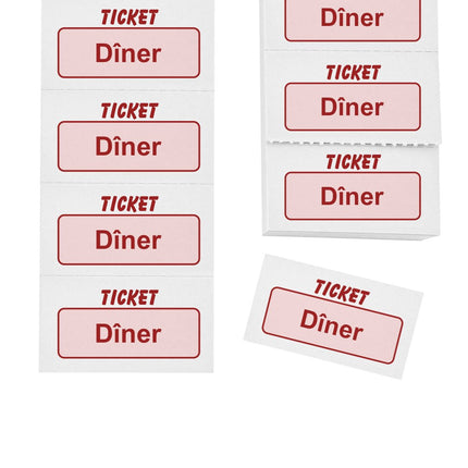 Carnet de tickets dîner - 1000 tickets