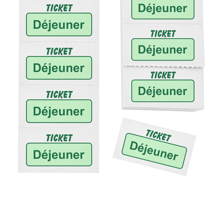 Carnet de tickets déjeuner - 1000 tickets