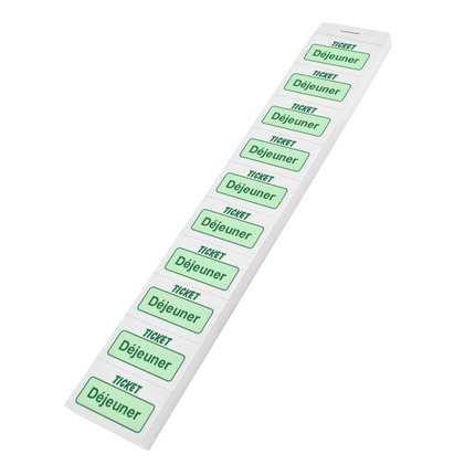 Carnet de tickets déjeuner - 1000 tickets