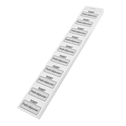 Carnet de tickets petit-déjeuner - 1000 tickets
