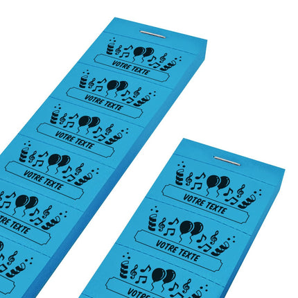 Carnet de tickets fête à personnaliser - 1000 tickets