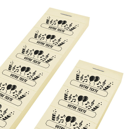 Carnet de tickets fête à personnaliser - 1000 tickets