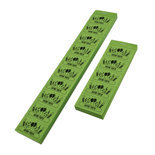 Carnet de tickets fête à personnaliser - 1000 tickets