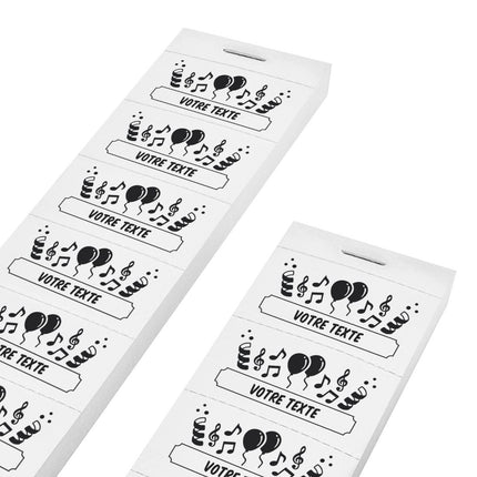 Carnet de tickets fête à personnaliser - 1000 tickets