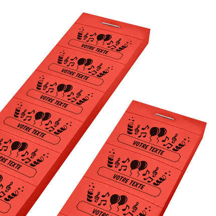 Carnet de tickets fête à personnaliser - 1000 tickets