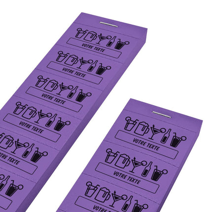 Carnet de tickets boissons à personnaliser - 1000 tickets