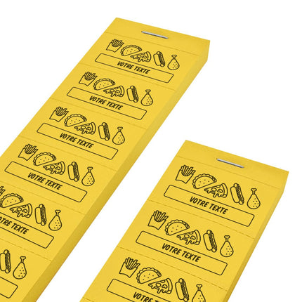 Carnet de tickets repas à personnaliser - 1000 tickets