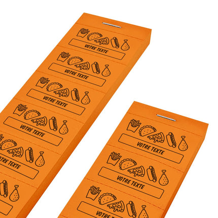 Carnet de tickets repas à personnaliser - 1000 tickets