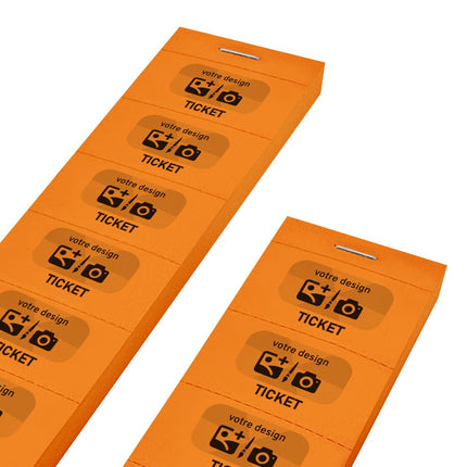 Carnet de tickets à personnaliser avec propre design - 1000 tickets