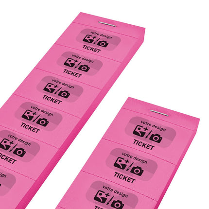Carnet de tickets à personnaliser avec propre design - 1000 tickets