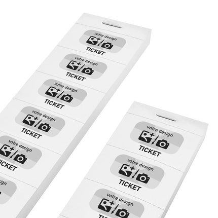 Carnet de tickets à personnaliser avec propre design - 1000 tickets