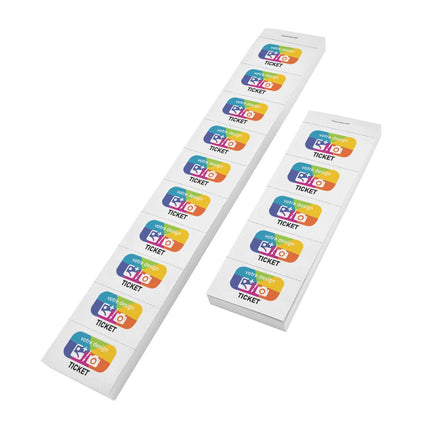 Carnet de tickets à personnaliser avec propre design en couleur - 1000 tickets