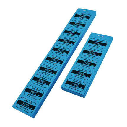 Carnet de tickets à personnaliser avec 2 lignes - 1000 tickets