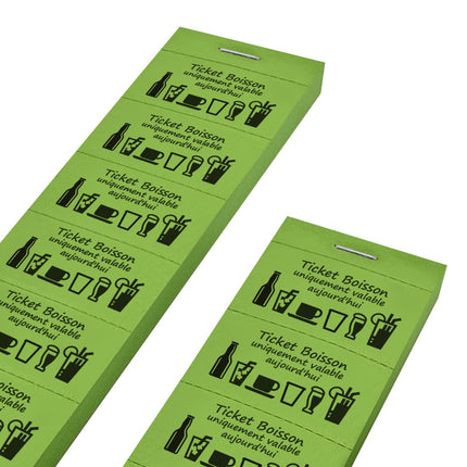 Carnet de tickets boisson uniquement valable aujourd'hui  - 1000 tickets