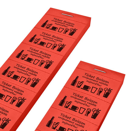 Carnet de tickets boisson uniquement valable aujourd'hui  - 1000 tickets