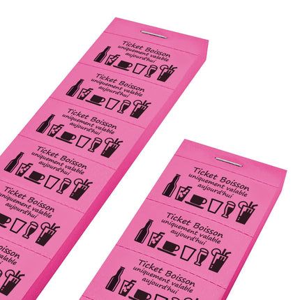 Carnet de tickets boisson uniquement valable aujourd'hui  - 1000 tickets