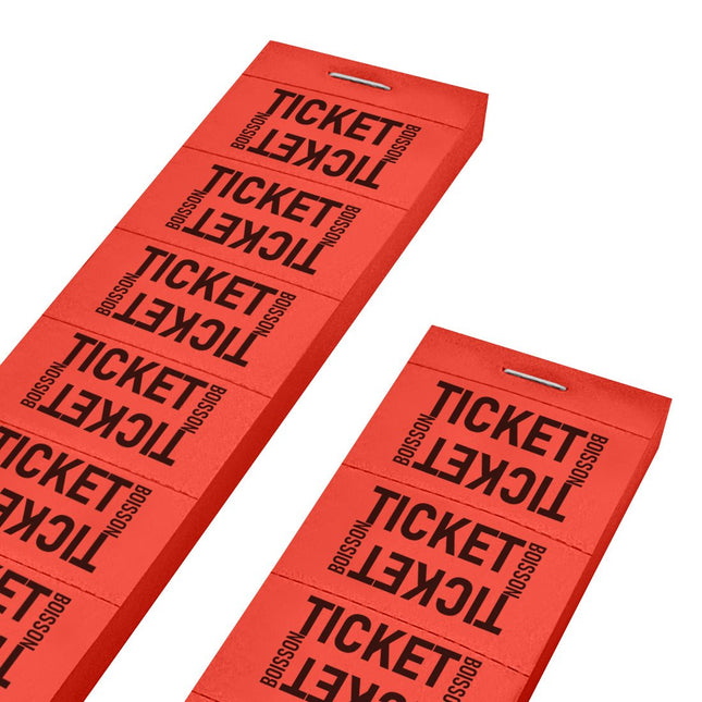 Carnet de tickets boisson avec texte - 1000 tickets