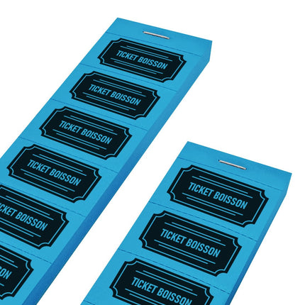 Carnet de tickets avec texte style classique - 1000 tickets