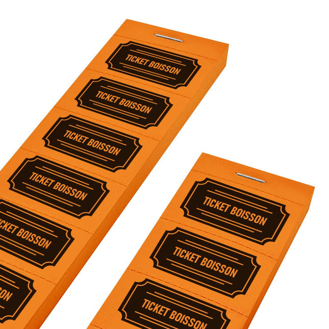Carnet de tickets boisson style classique - 1000 tickets