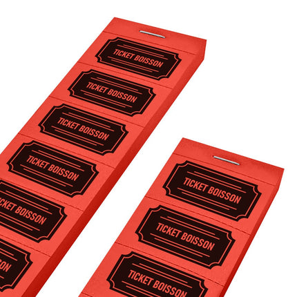 Carnet de tickets boisson style classique - 1000 tickets