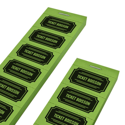 Carnet de tickets boisson style classique - 1000 tickets