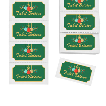 Carnet de tickets boisson fêtes de fin d'année - 1000 tickets