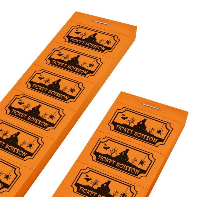 Carnet de tickets boisson Halloween - 1000 tickets