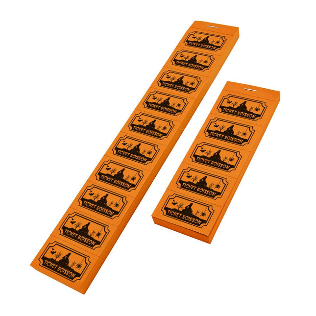 Carnet de tickets boisson Halloween - 1000 tickets