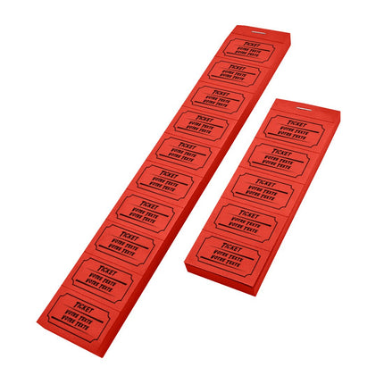 Carnet de tickets avec propre texte avec 2 lignes - 1000 tickets