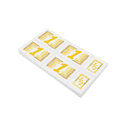 Carnet de tickets avec un et un demi-ticket en couleur - 5 consommations - 50 tickets