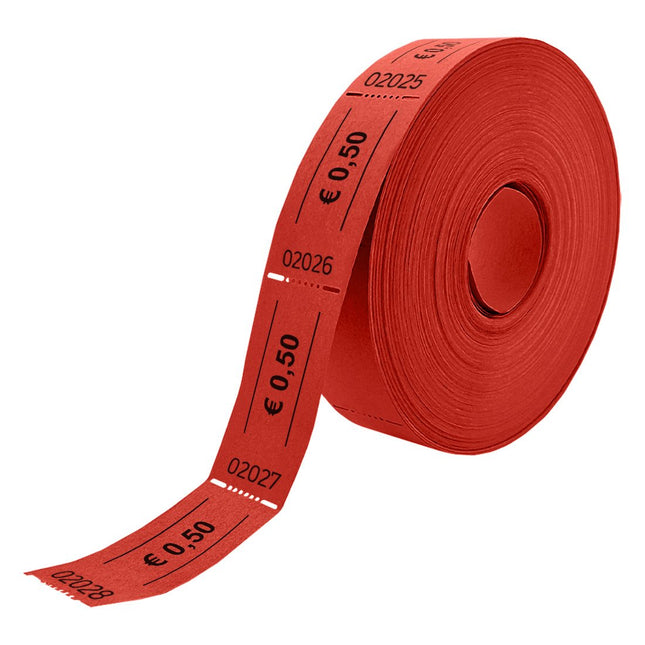 Tickets buvette avec 0,50 € sur rouleau - 1000 tickets
