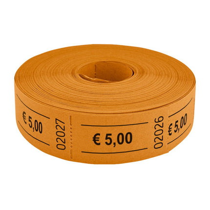Tickets buvette avec 5,00 € sur rouleau - 1000 tickets