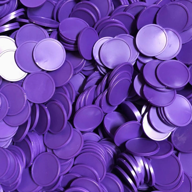 Jeton Violet Ø29 mm - 100 pièces