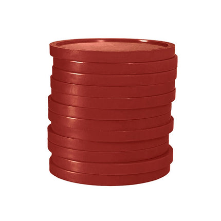 Jeton Rouge bordeaux Ø29 mm - 100 pièces