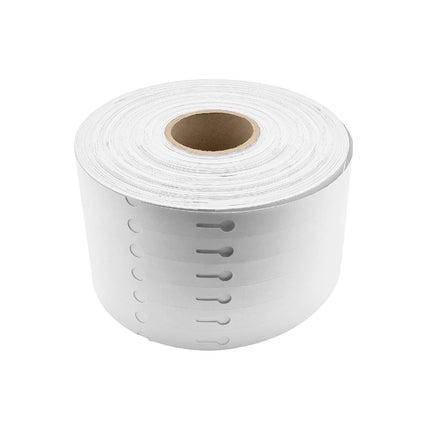 Étiquettes à boucle blanches - 160 x 17 mm - pour imprimante transfert thermique - 4000 étiquettes sur rouleau